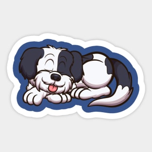 Sleeping Shih Tzu Dog Sticker